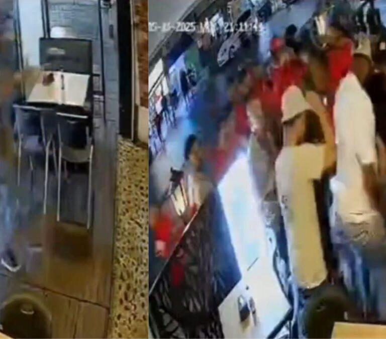 delincuente armado fue agredido a golpes por los habitantes