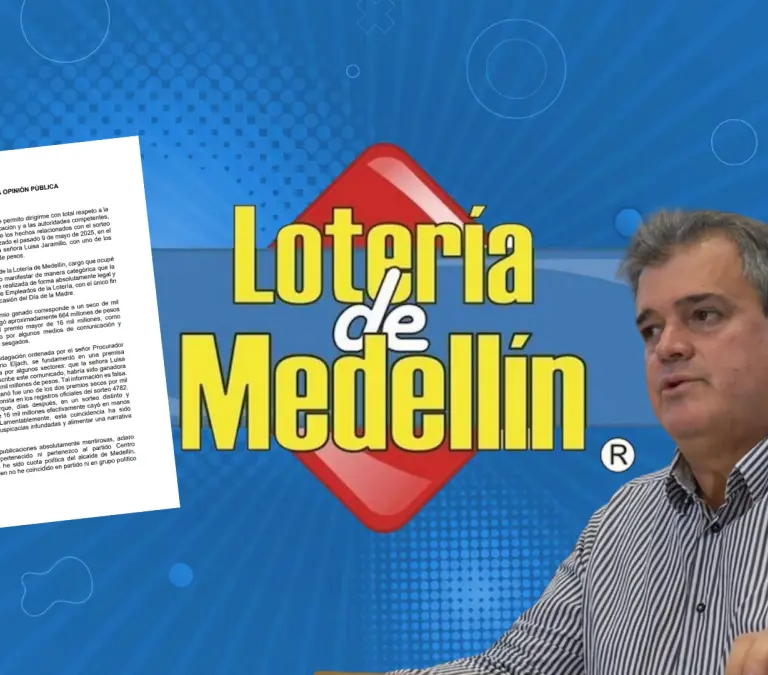 Se pronunció exsubgerente de la Lotería de Medellín indagado por polémico premio millonario ganado por su esposa